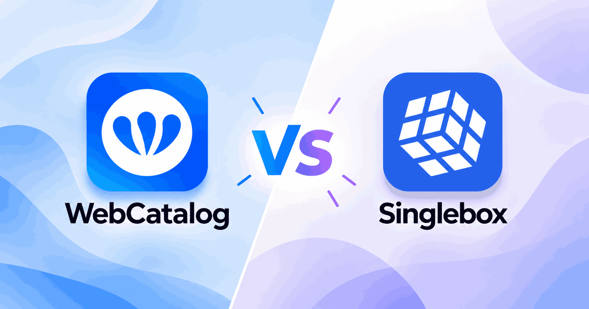 WebCatalog Desktop frente a Singlebox