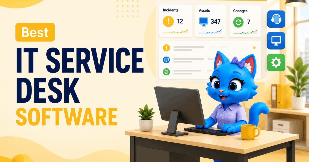 Melhor software de central de serviços de TI para gestão de incidentes, ativos e mudanças
