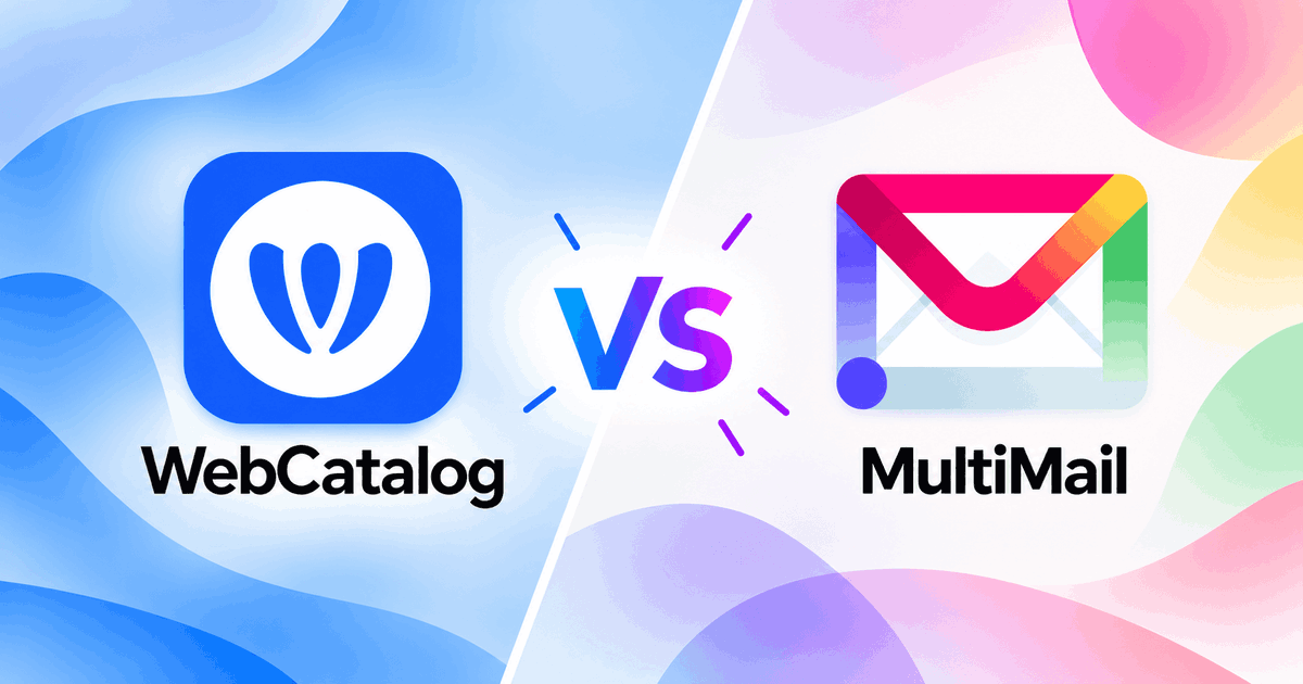 WebCatalog Desktop verzus MultiMail