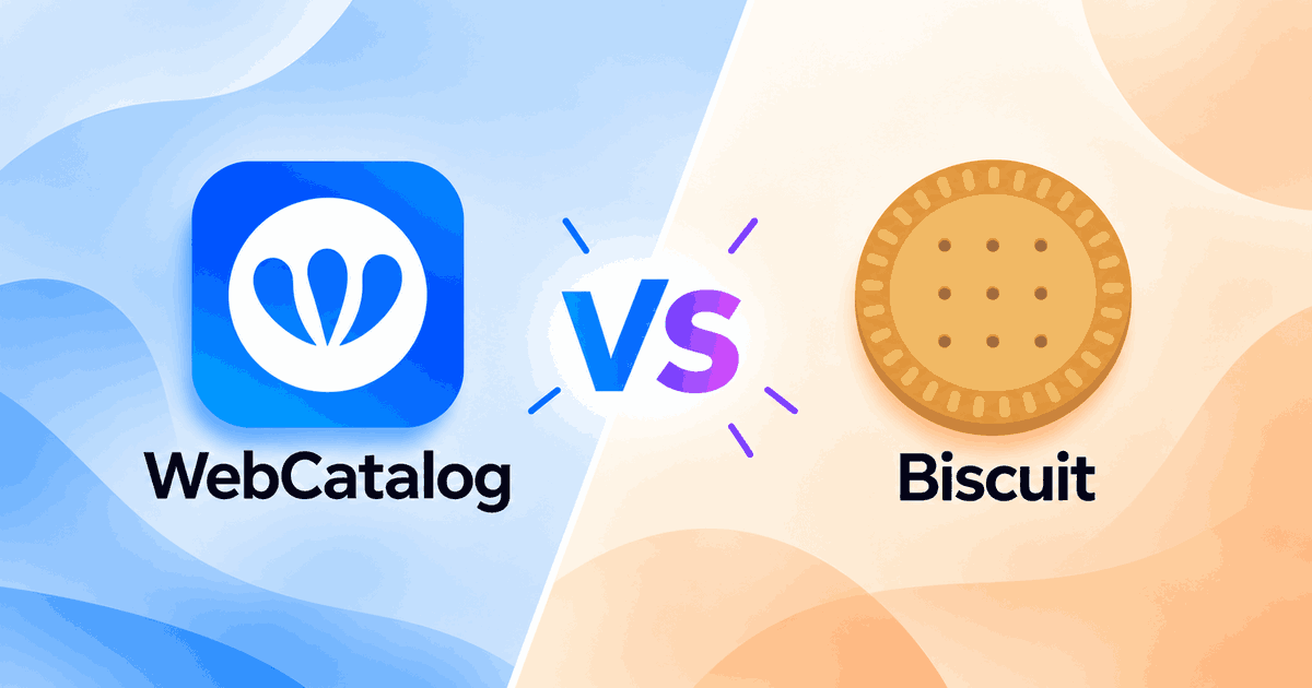 WebCatalog Desktop vs. Biscuit