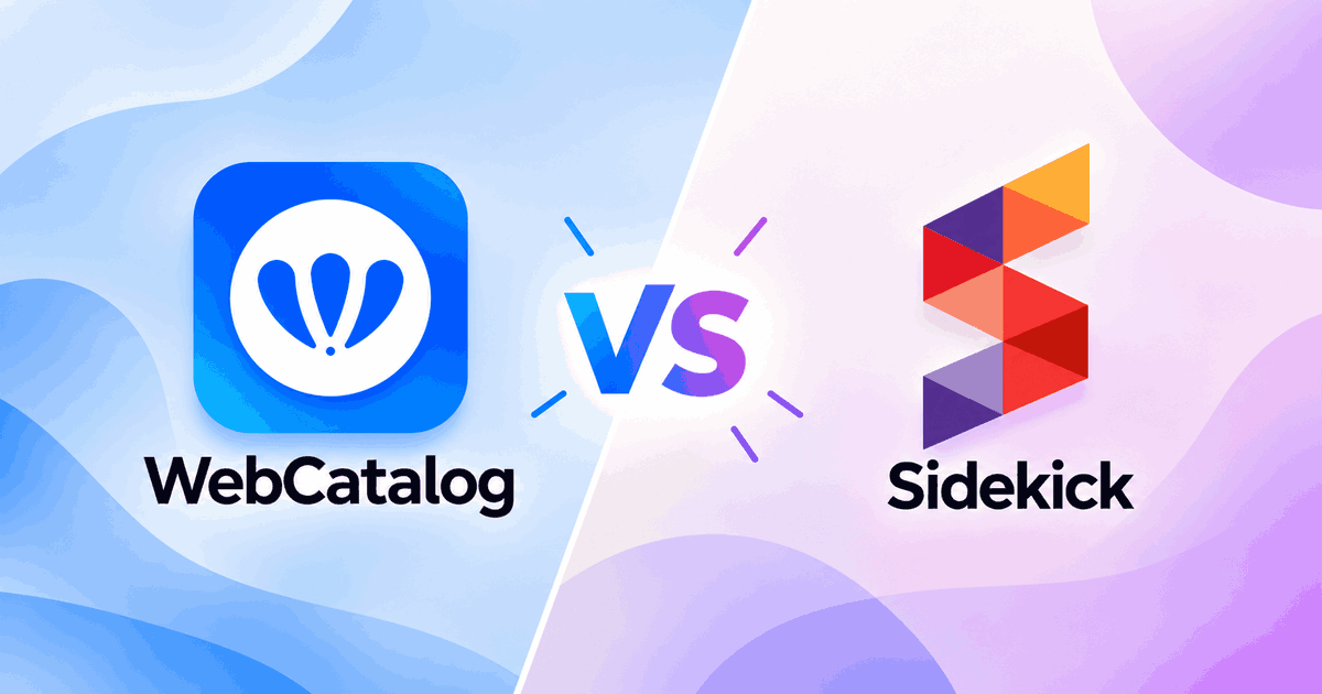 WebCatalog Desktop frente a Sidekick Browser