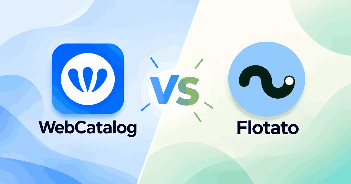 WebCatalog Desktop проти Flotato