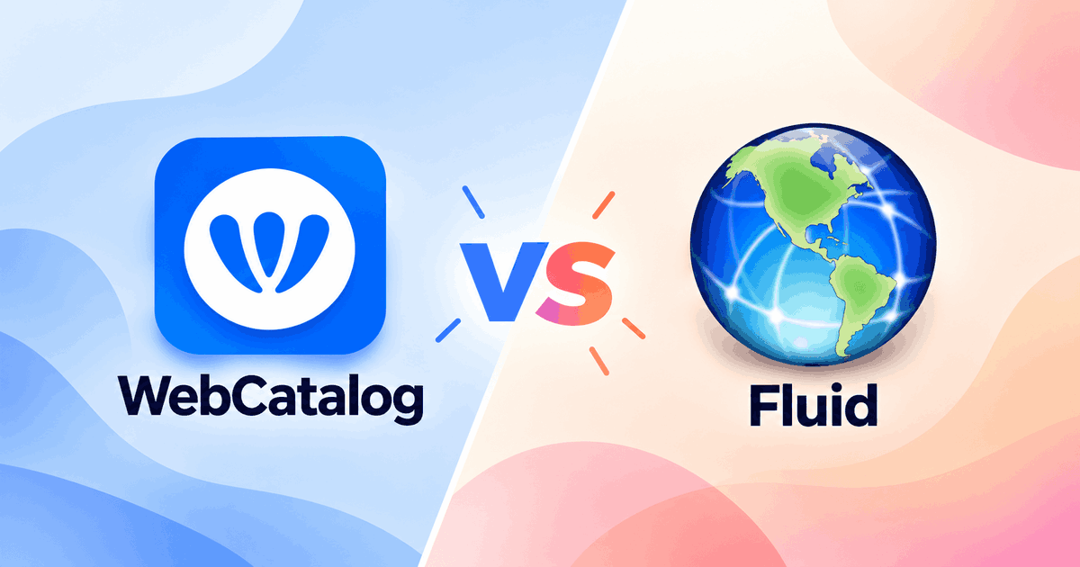 WebCatalog Desktop проти Fluid