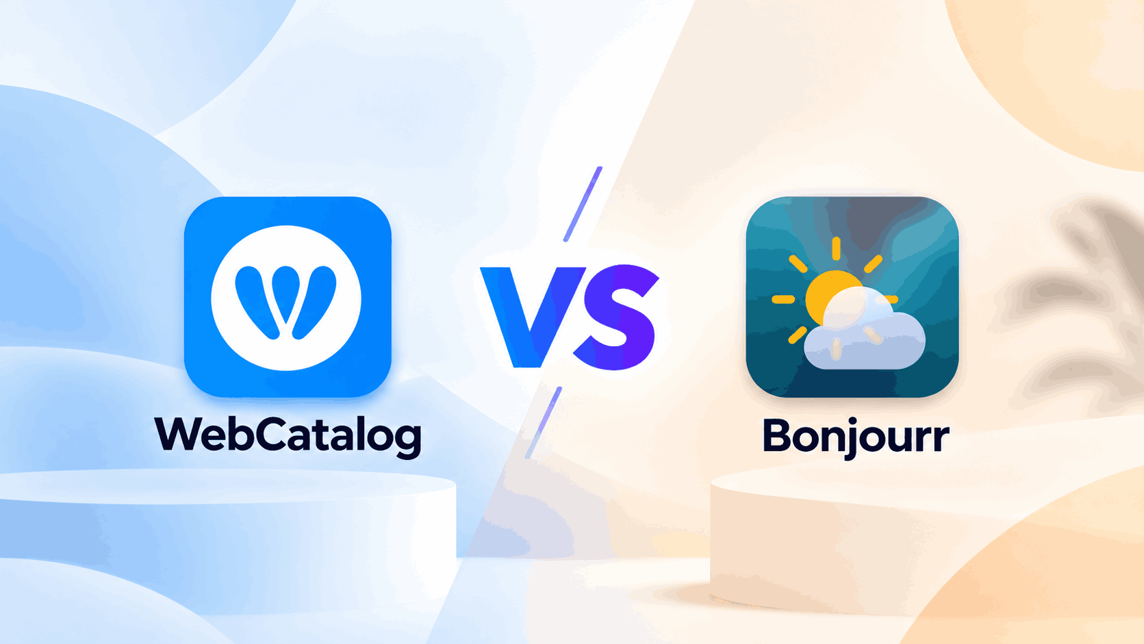 WebCatalog New Tab vs. Bonjourr
