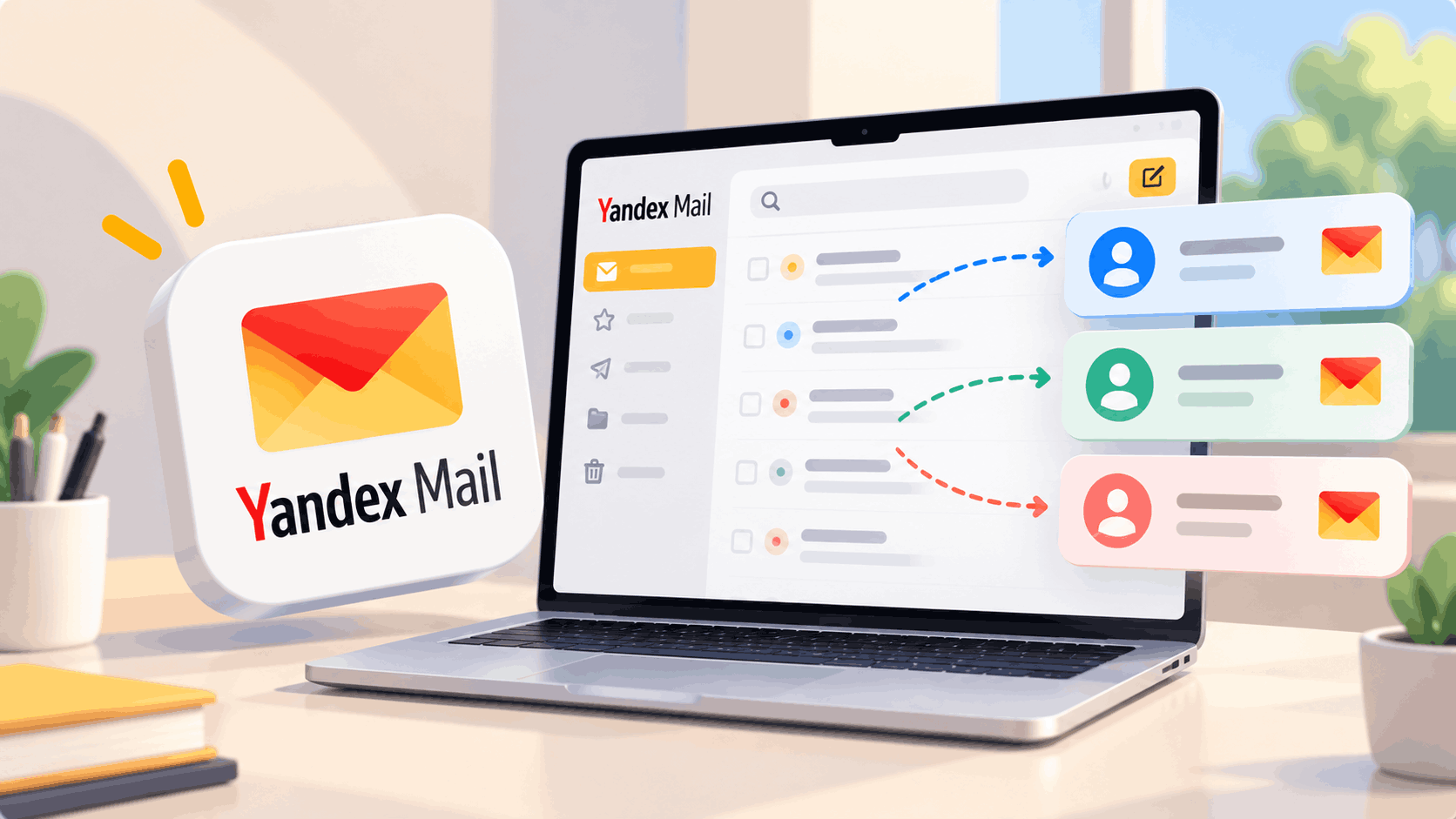 Jak zarządzać wieloma kontami pocztowymi Yandex