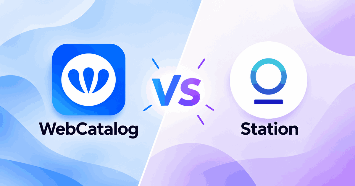 WebCatalog Desktop frente a Station