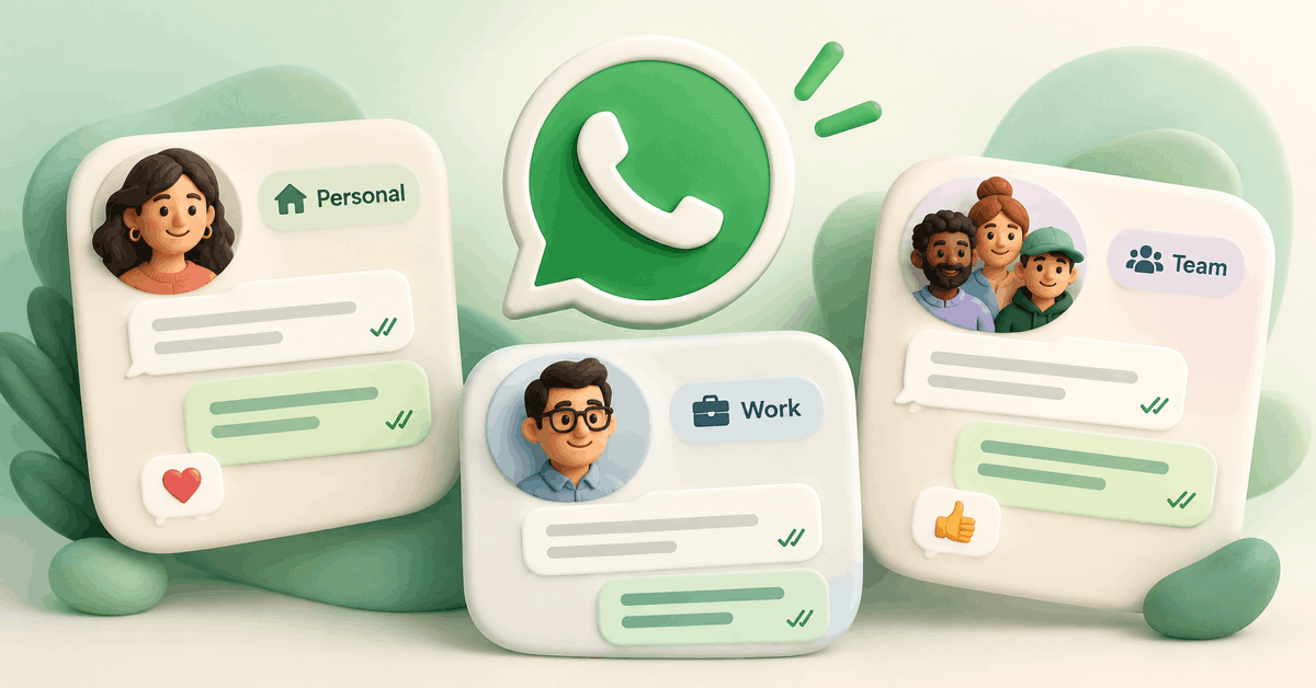 여러 WhatsApp 계정을 관리하는 방법
