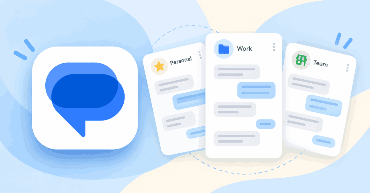 Több Google Messages-fiók kezelése