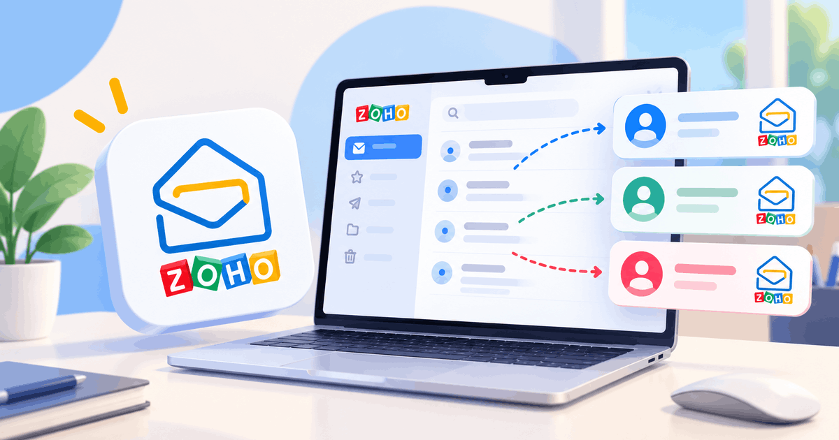 여러 Zoho Mail 계정을 관리하는 방법
