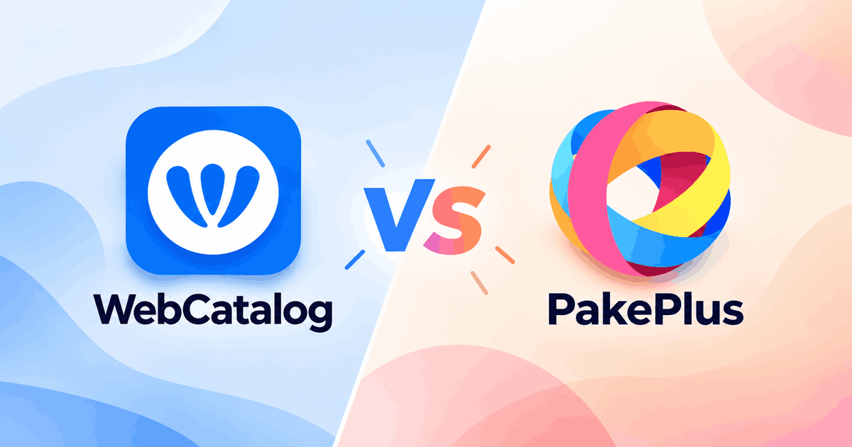 WebCatalog ve PakePlus karşılaştırması