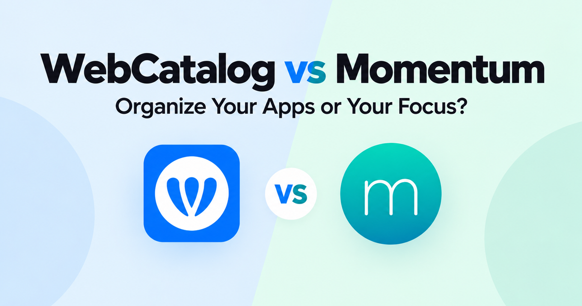 WebCatalog έναντι Momentum