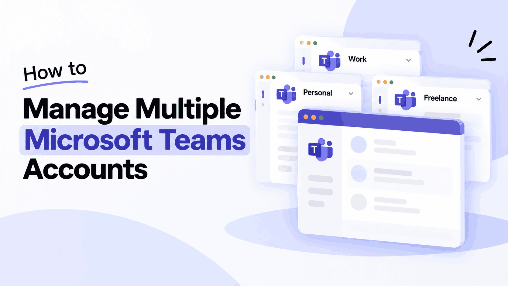 Sådan administrerer du flere Microsoft Teams-konti