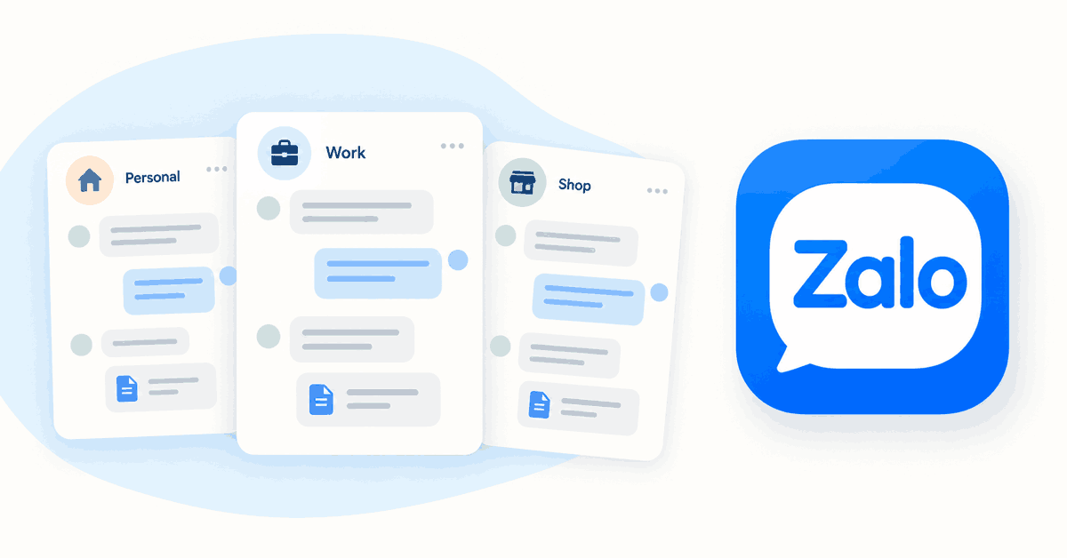 Cómo gestionar varias cuentas de Zalo para conversaciones de trabajo y personales