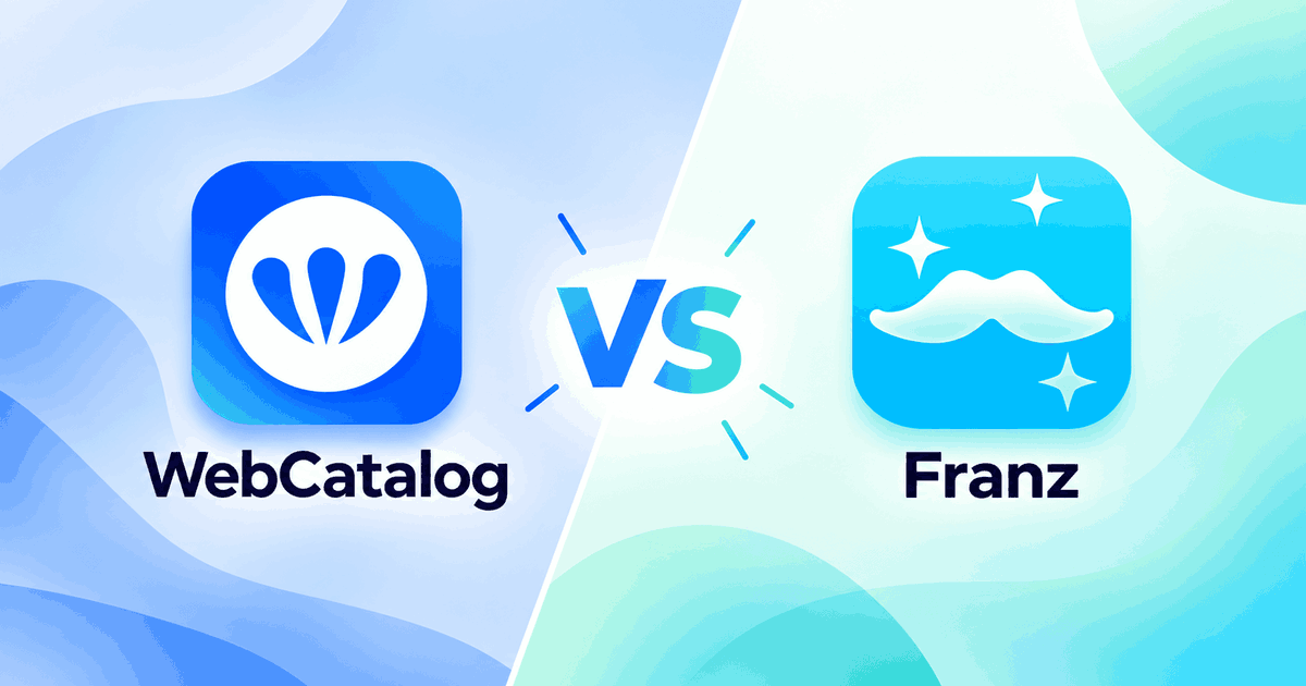WebCatalog Desktop frente a Franz