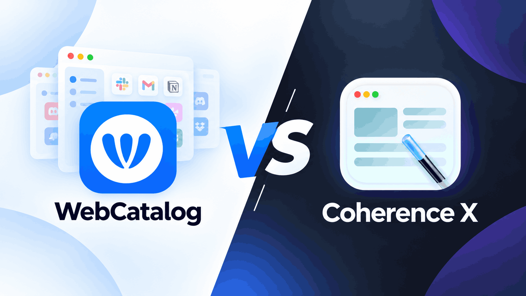 WebCatalog Desktop vs. Coherence X