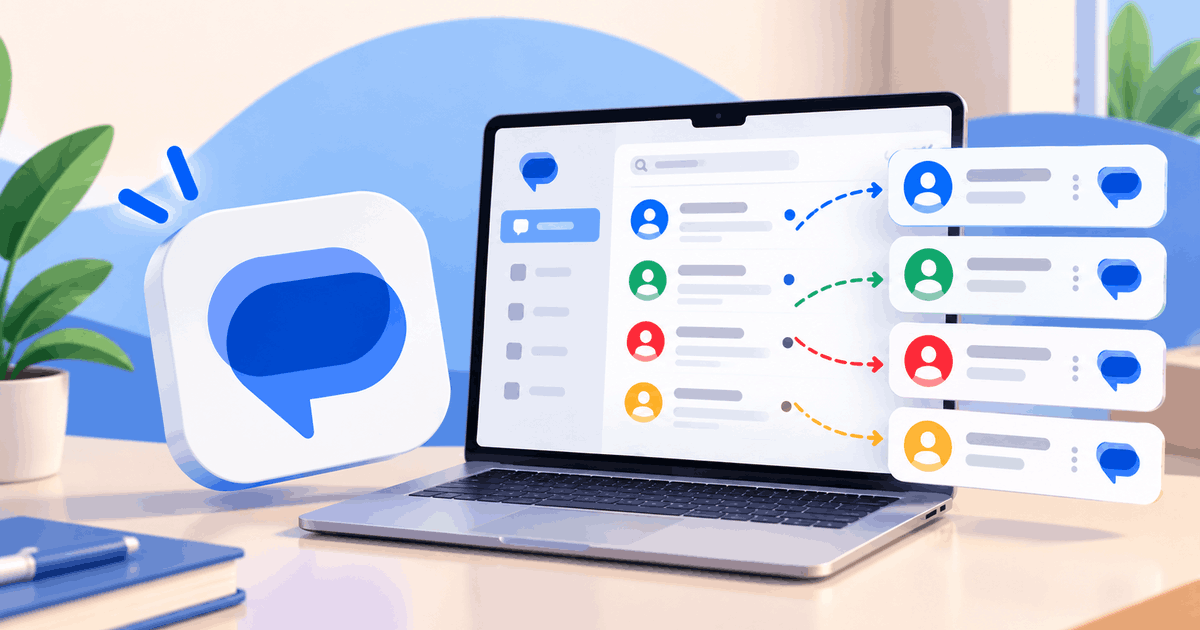Näin hallitset useita Google Messages ‑tilejä