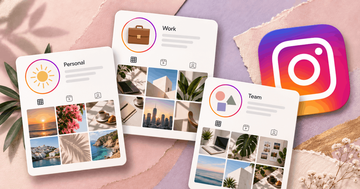 Så hanterar du flera Instagram-konton