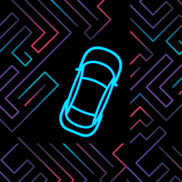 Neon Car Maze